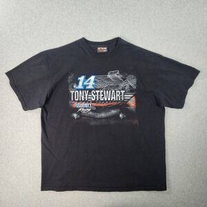 Tony Stewart #14 NASCAR T-Shirt Adult XL Black Mobile 1 Racing Chase Authentic